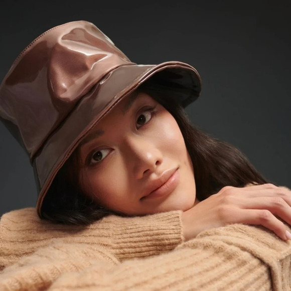 Anthropologie ASN Clueless Bucket Hat Mauve